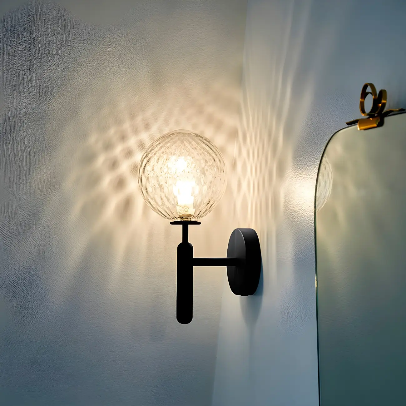 Globe Minimalist Wall Lamp Perfect for Washroom Image - 5 | homeyfad