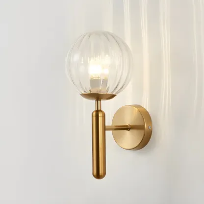 Globe Minimalist Wall Lamp Perfect for Washroom Image - 8