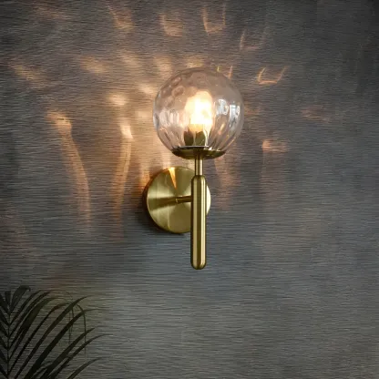 Globe Minimalist Wall Lamp Perfect for Washroom Image - 14