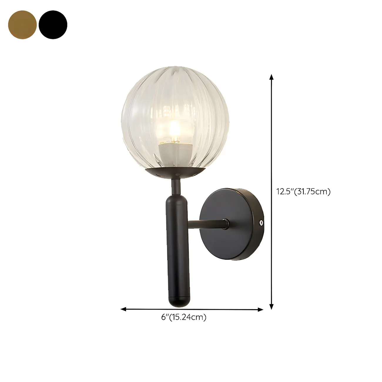 Globe Minimalist Wall Lamp Perfect for Washroom Image - 16 | homeyfad