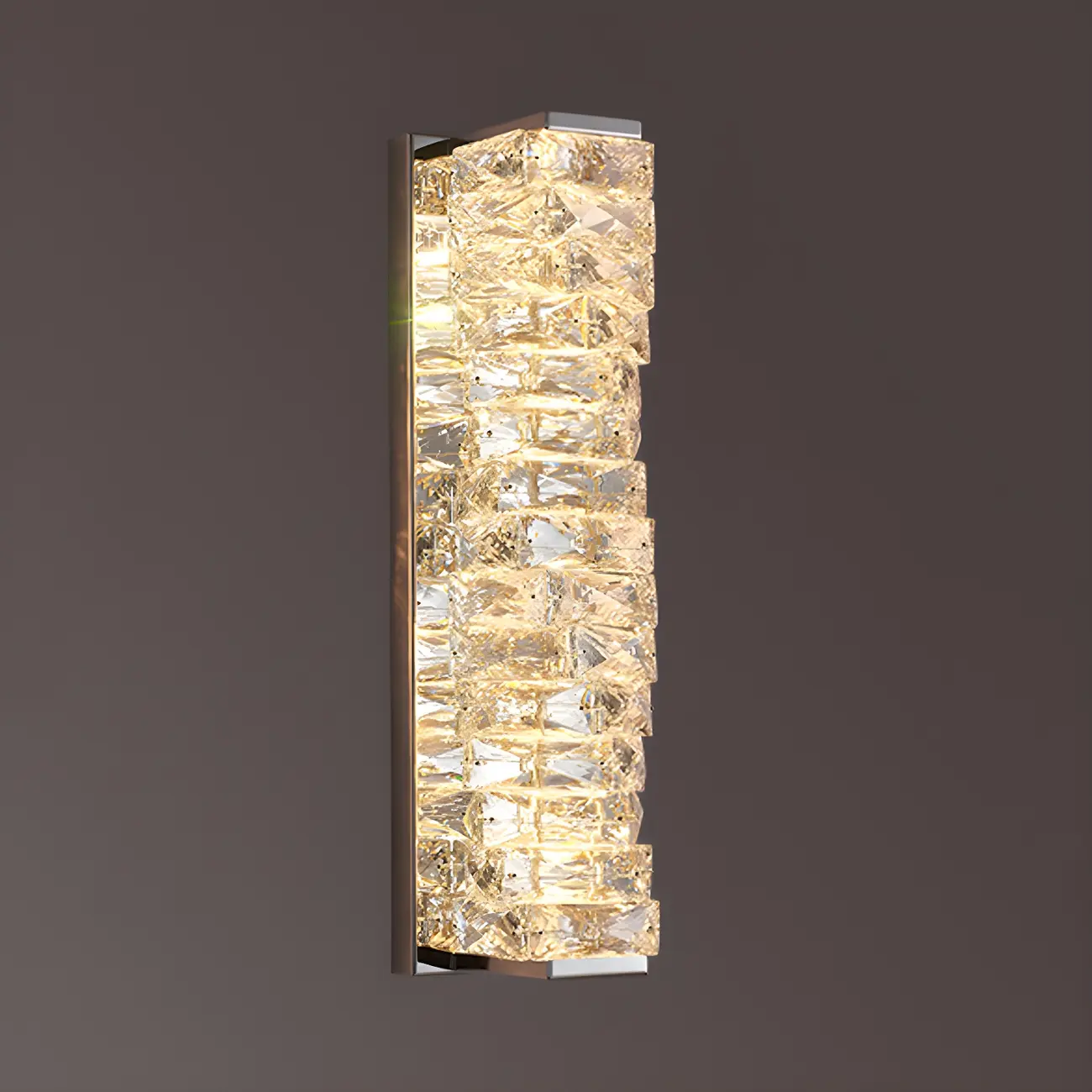 Glamorous Crystal Vanity Light Dimmable LED for Bathroom Wall | homeyfad