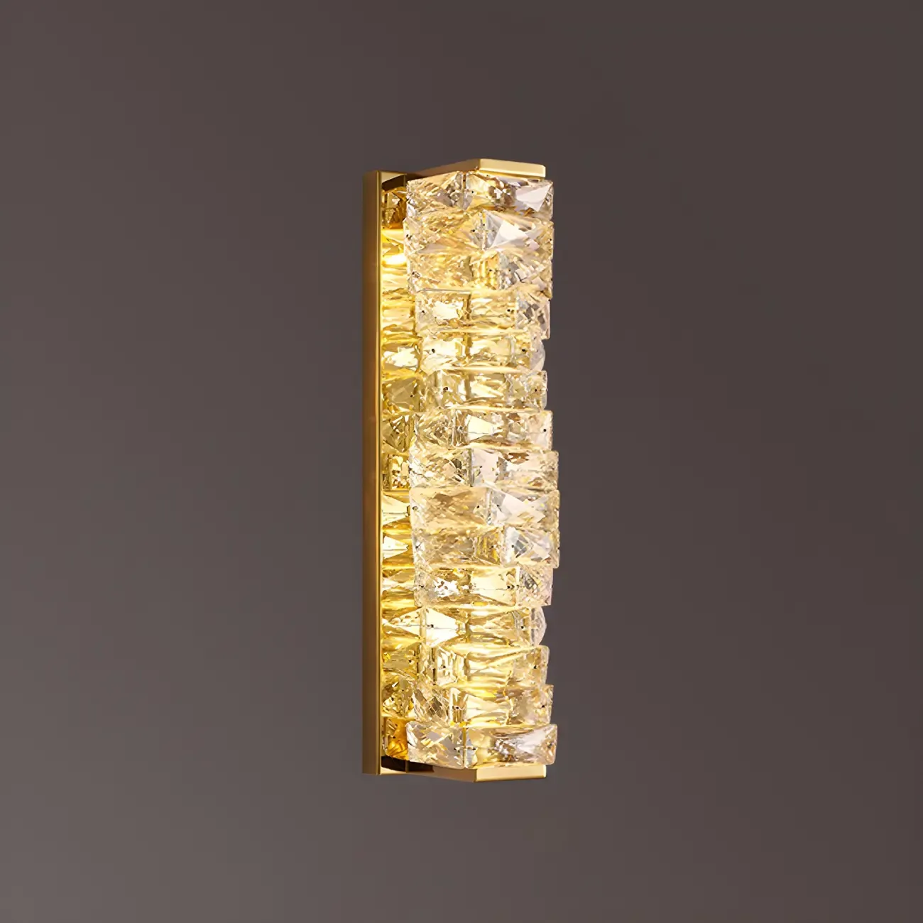 Glamorous Crystal Vanity Light Dimmable LED for Bathroom Wall