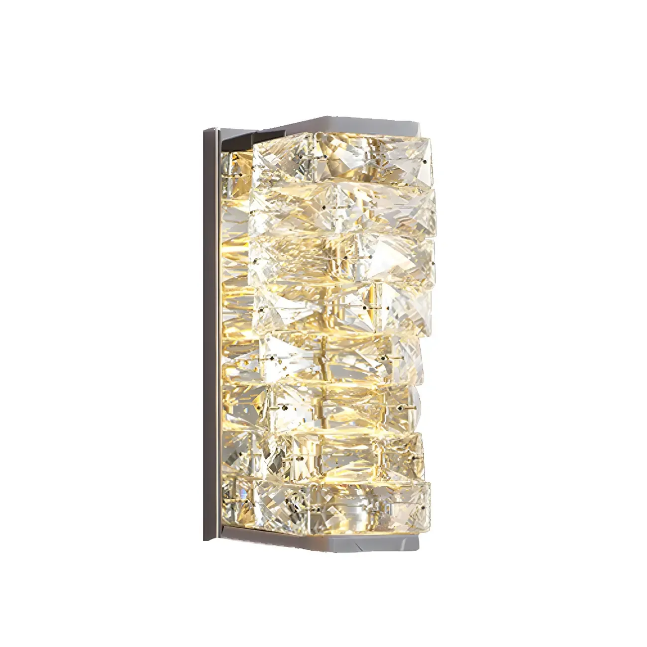 Glamorous Crystal Vanity Light Dimmable LED for Bathroom Wall