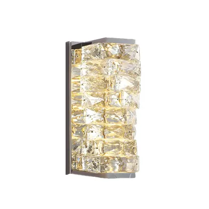 Glamorous Crystal Vanity Light Dimmable LED for Bathroom Wall