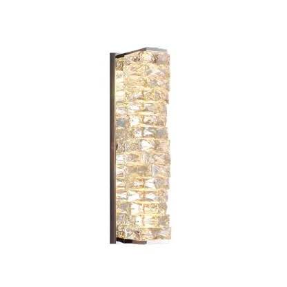 Glamorous Crystal Vanity Light Dimmable LED for Bathroom Wall