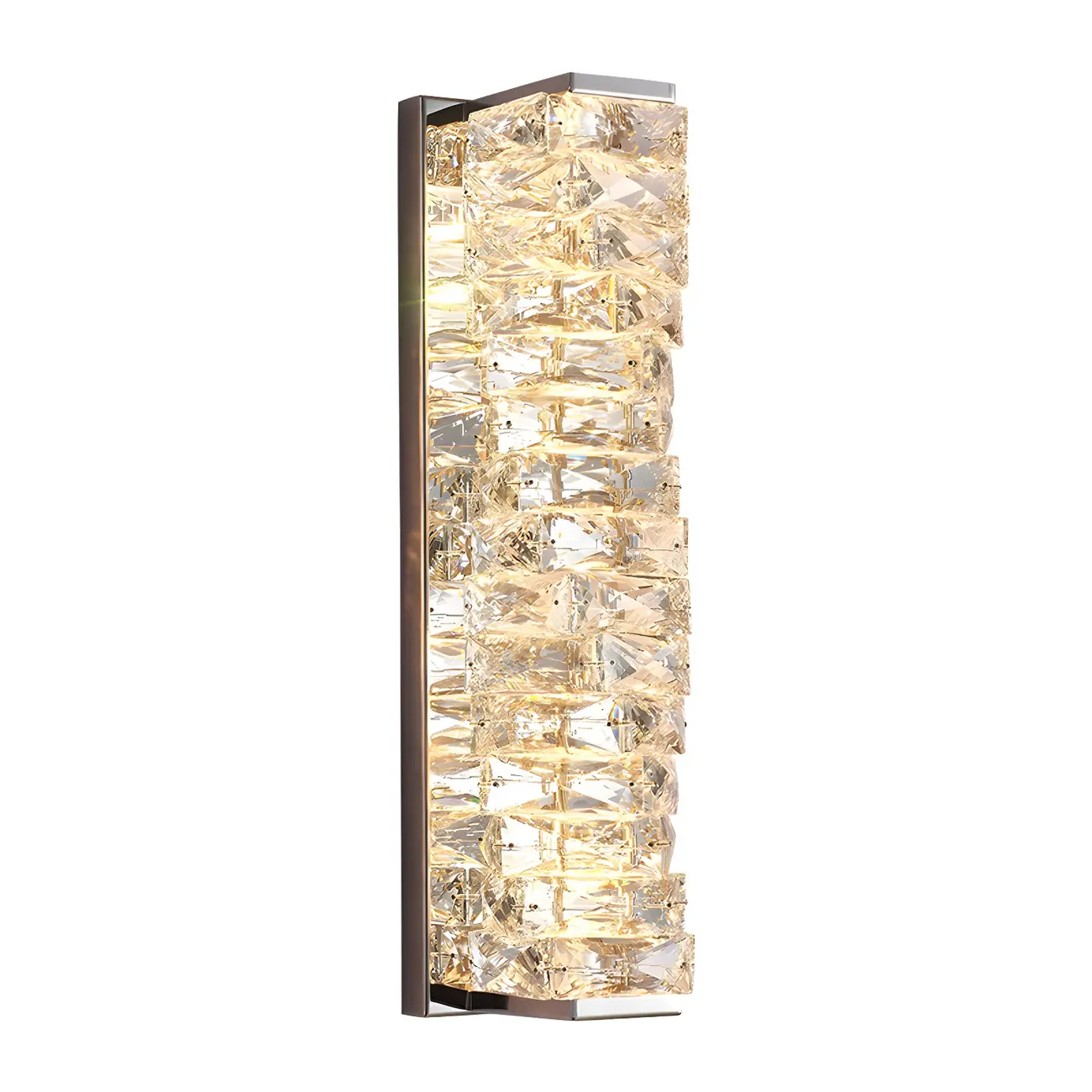 Glamorous Crystal Vanity Light Dimmable LED for Bathroom Wall | homeyfad