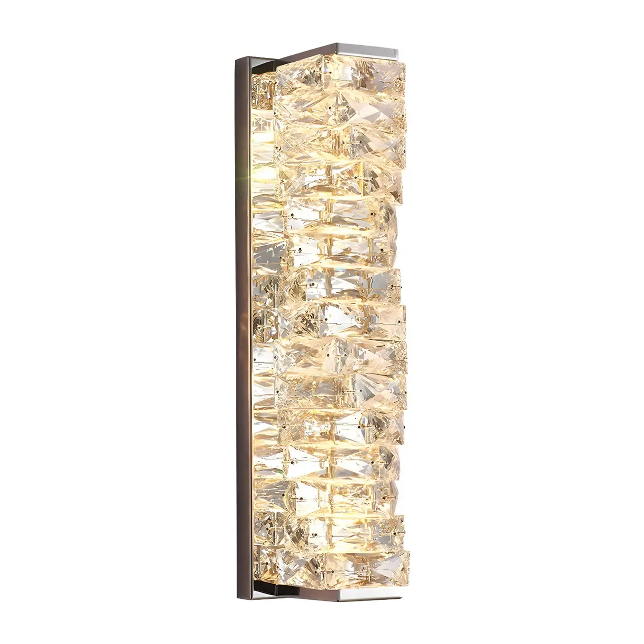 Glamorous Crystal Vanity Light Dimmable LED for Bathroom Wall