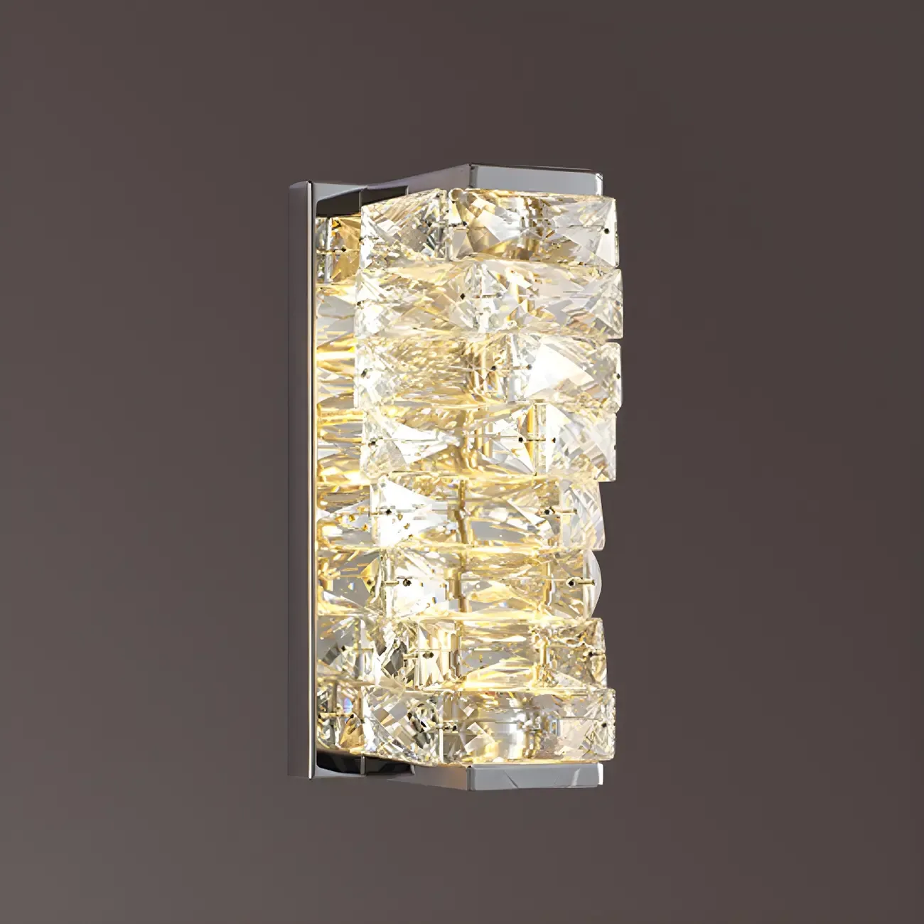 Glamorous Crystal Vanity Light Dimmable LED for Bathroom Wall