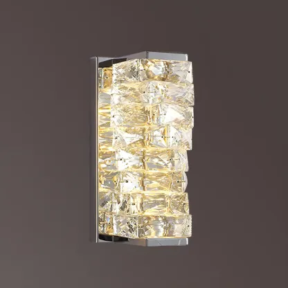 Glamorous Crystal Vanity Light Dimmable LED for Bathroom Wall