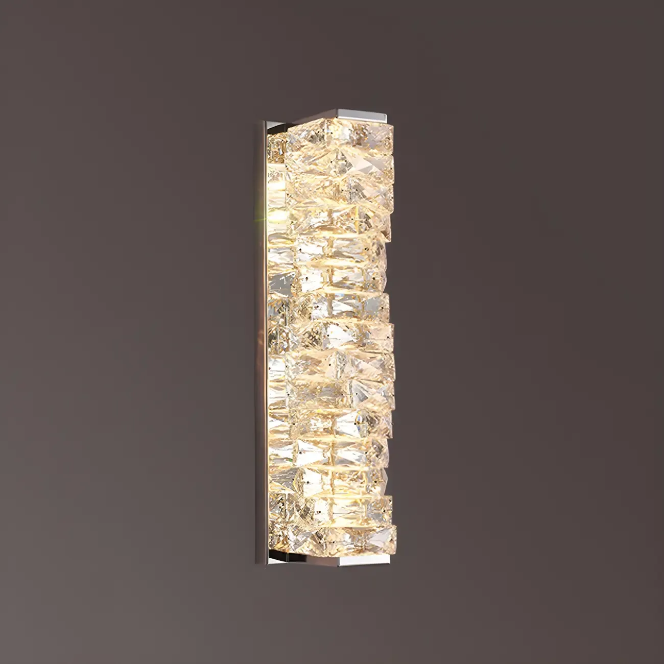 Glamorous Crystal Vanity Light Dimmable LED for Bathroom Wall