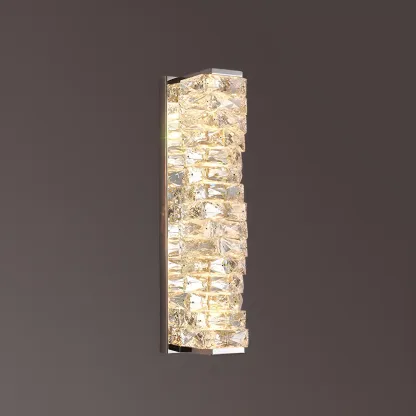 Glamorous Crystal Vanity Light Dimmable LED for Bathroom Wall