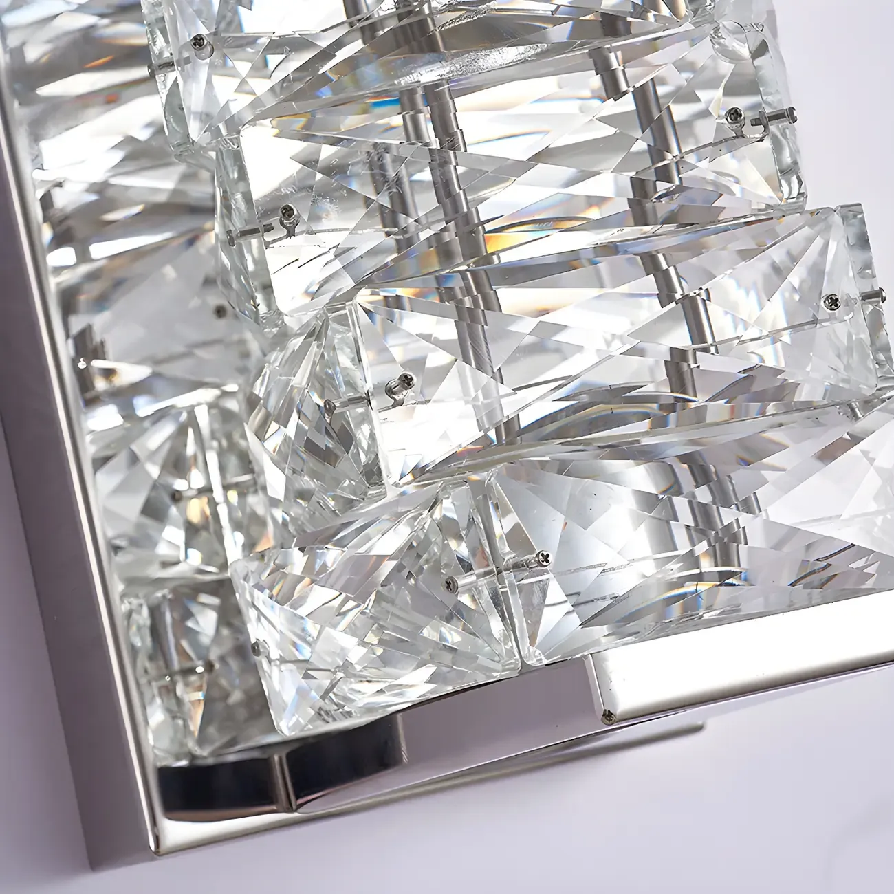 Glamorous Crystal Vanity Light Dimmable LED for Bathroom Wall