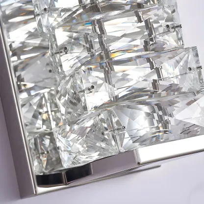 Glamorous Crystal Vanity Light Dimmable LED for Bathroom Wall