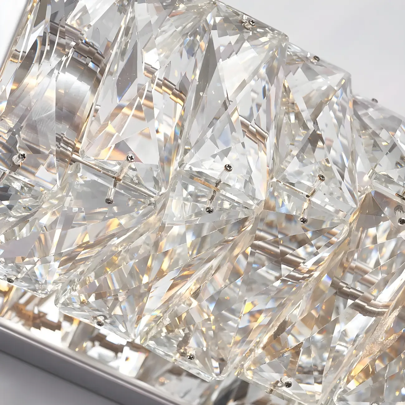 Glamorous Crystal Vanity Light Dimmable LED for Bathroom Wall