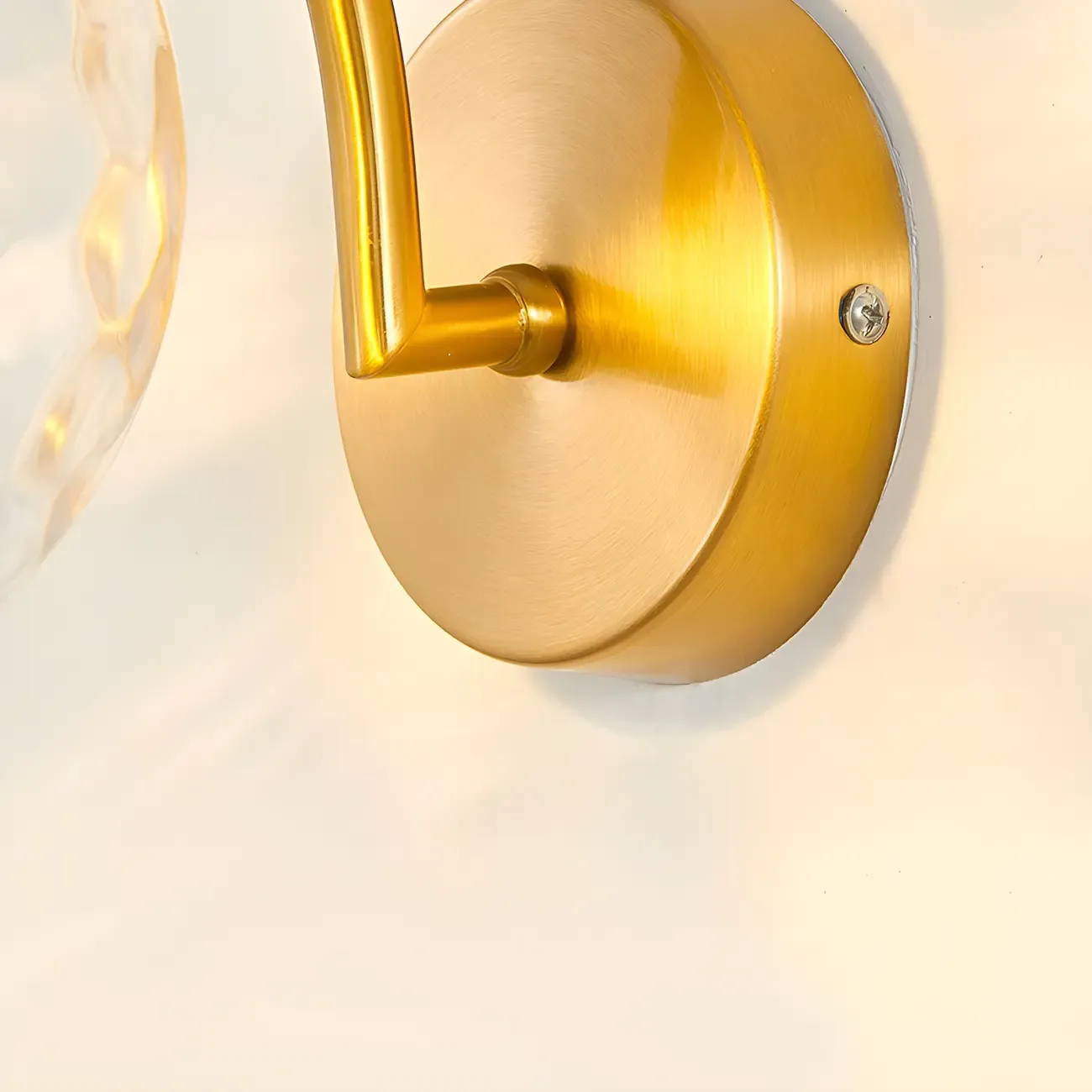 Mini Modern Globe Glass Metal Arc Vanity Wall Light Image - 20