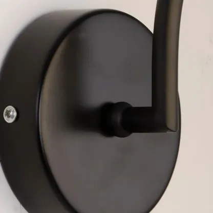 Mini Modern Globe Glass Metal Arc Vanity Wall Light Image - 21