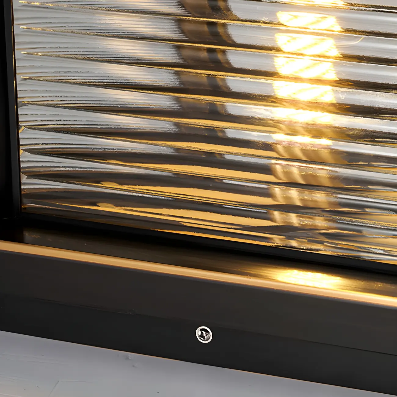 Modern Metal Glass Square Wired Post Cap Light Image - 13 | homeyfad