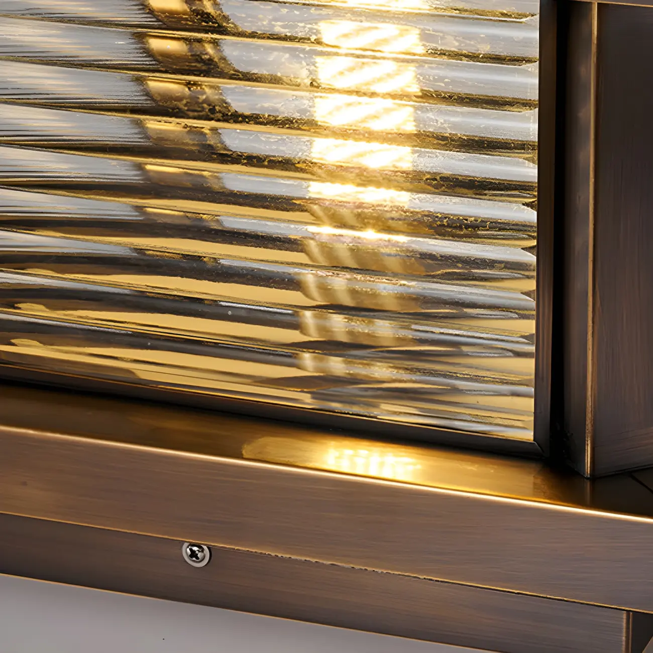 Modern Metal Glass Square Wired Post Cap Light Image - 14 | homeyfad