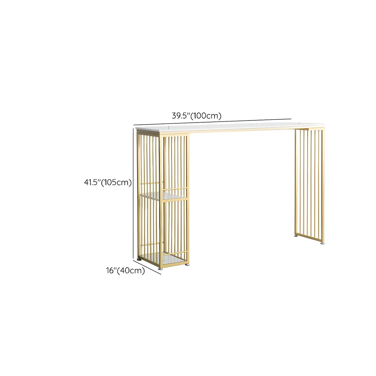 Modern White Bar Height Table Spacious Storage for Dining #size | homeyfad