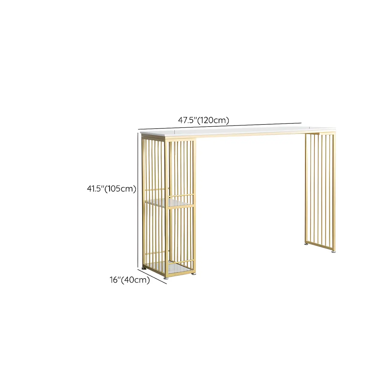 Modern White Bar Height Table Spacious Storage for Dining Image - 12 | homeyfad