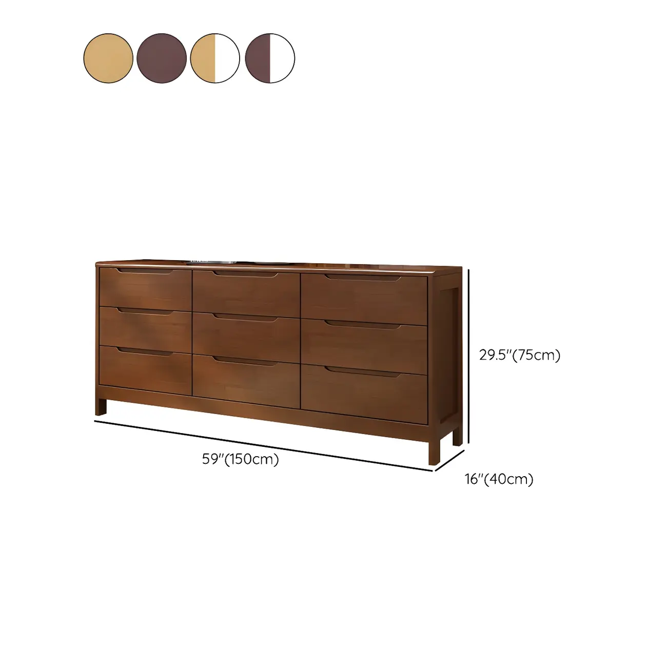 Minimalist Natural Wooden Dressers with Storage for Home Image - 25 | homeyfad