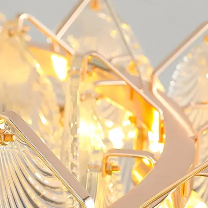Modern Gold Shell Chandelier for Living Room Image - 12