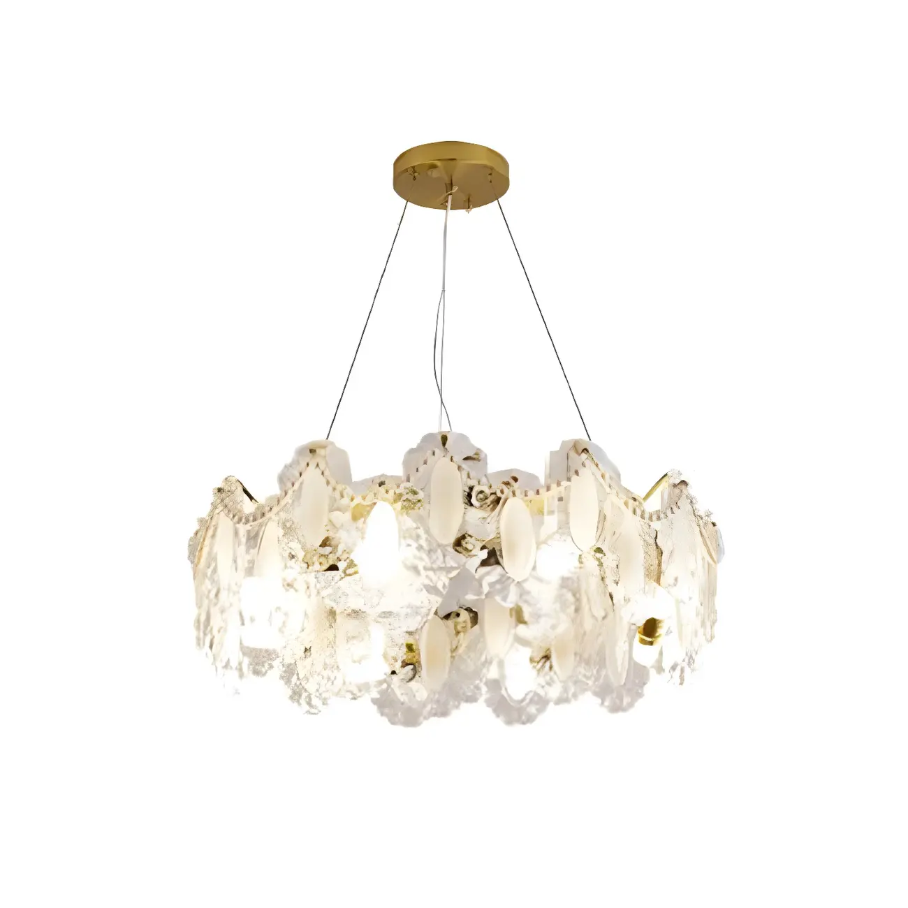 Geometric Clear Crystal Island Pendant Light Image - 5 | homeyfad