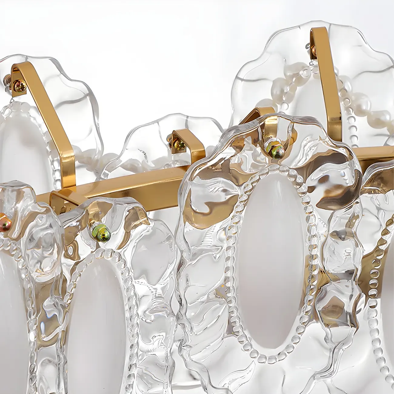 Geometric Clear Crystal Island Pendant Light Image - 8