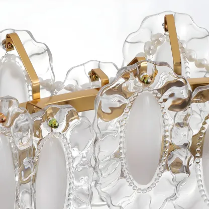 Geometric Clear Crystal Island Pendant Light Image - 8