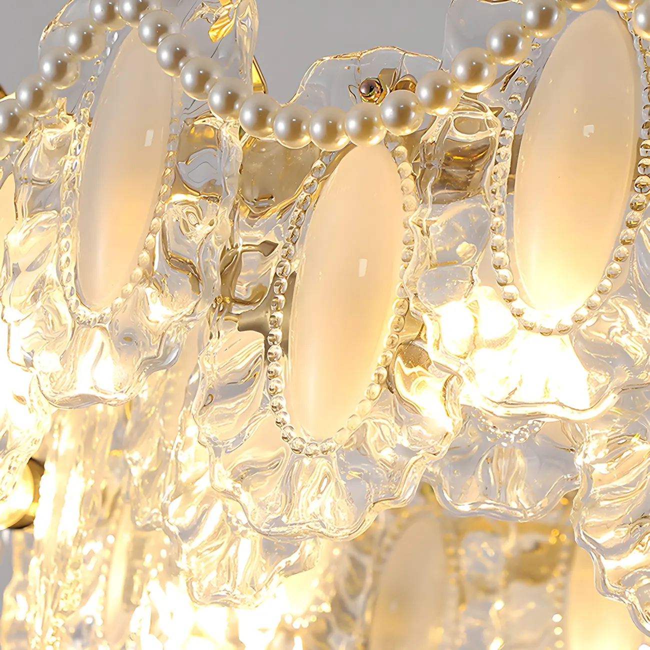 Geometric Clear Crystal Island Pendant Light Image - 10 | homeyfad