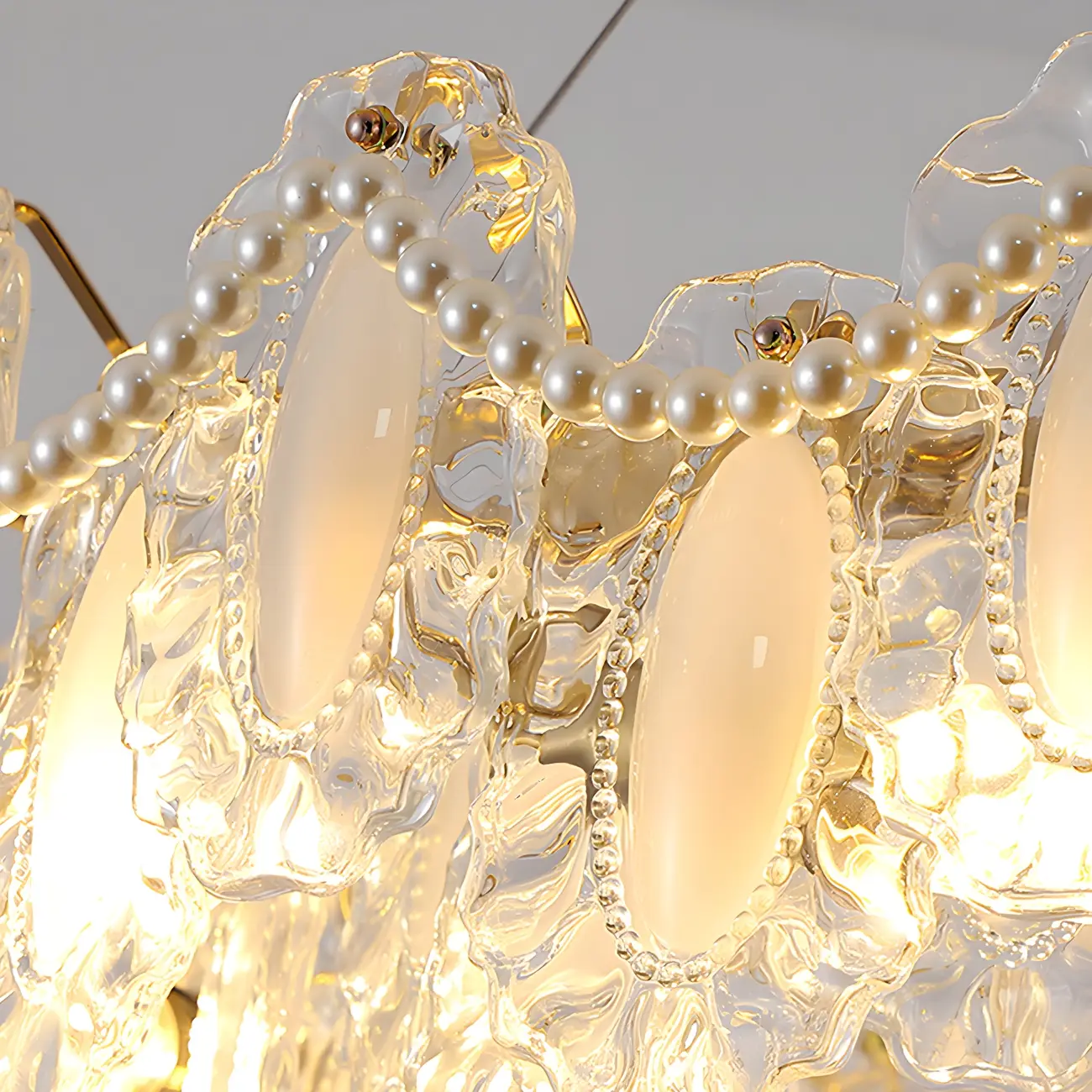 Geometric Clear Crystal Island Pendant Light Image - 11 | homeyfad