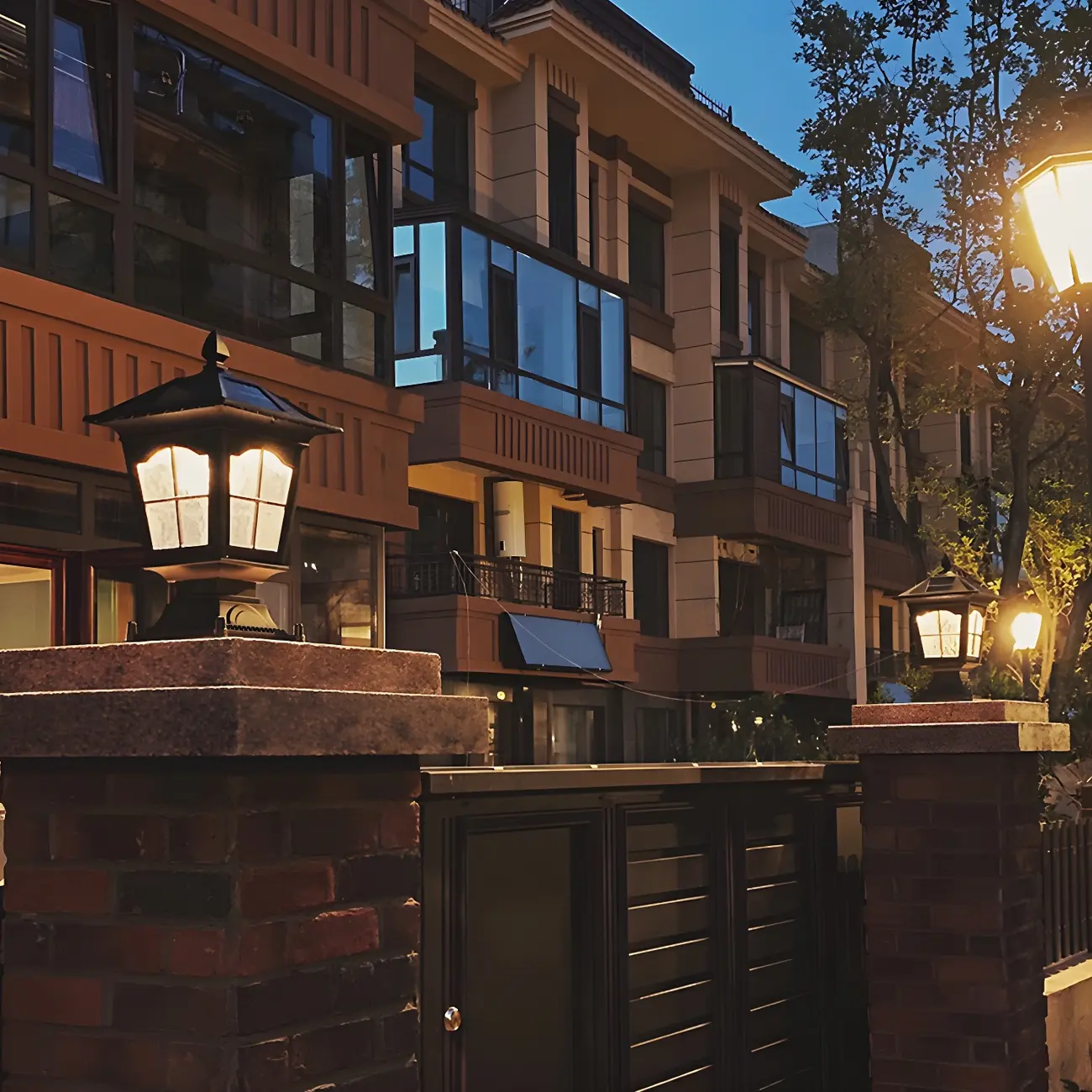 Retro Metal Clear Pane Solar Post Cap Light Image - 8 | homeyfad