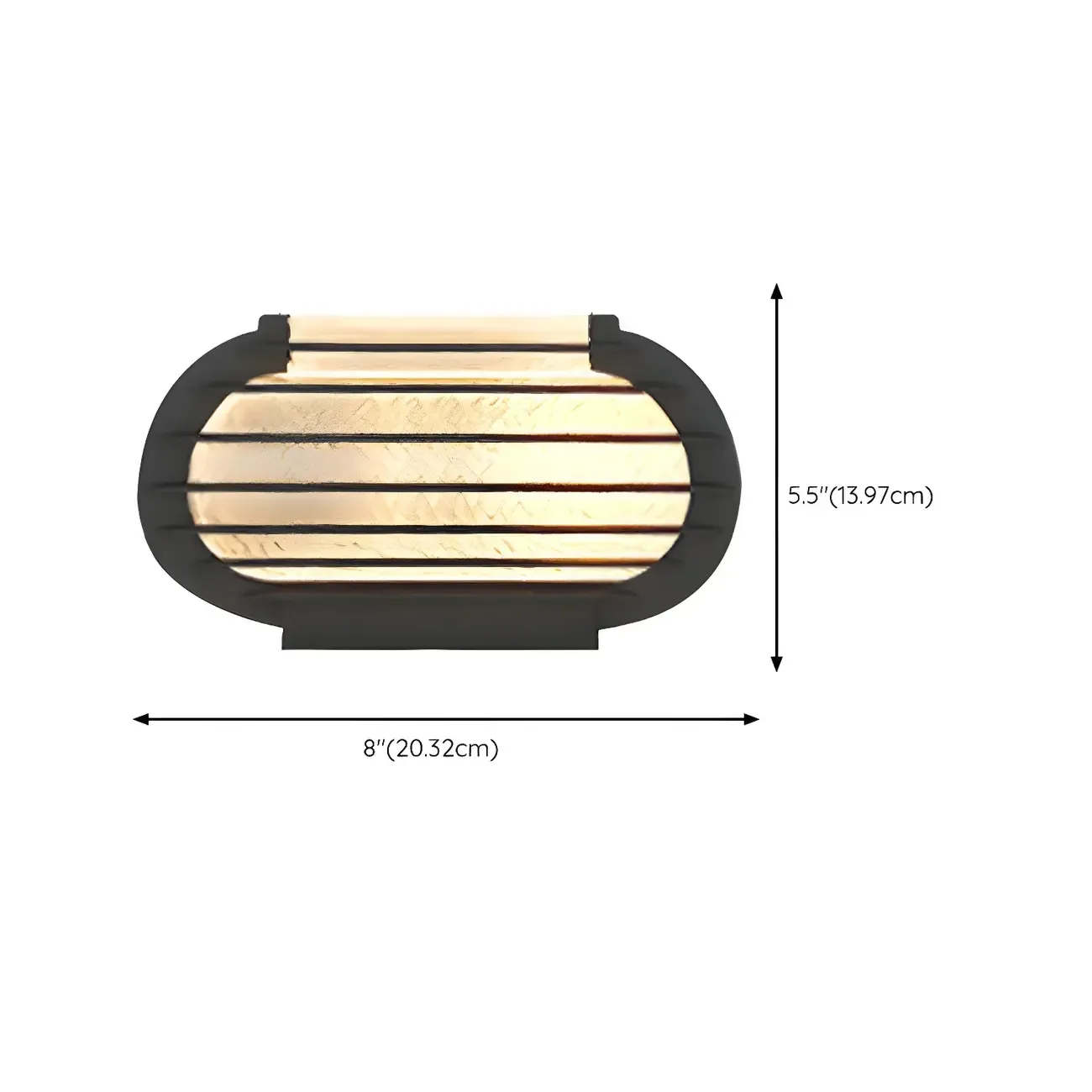 Drum Shape Metal Outdoor Grid Post Cap Light #size