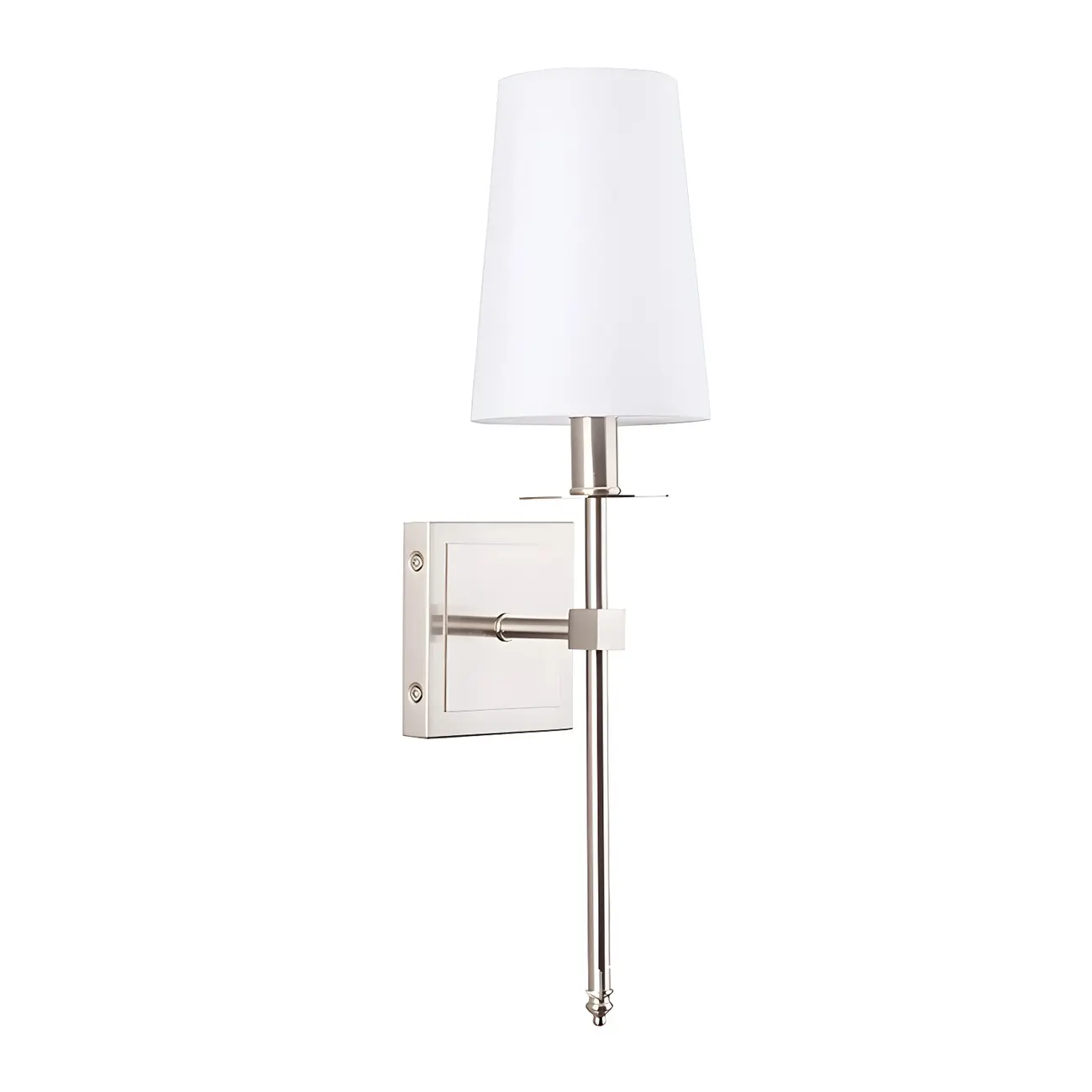 Mini Modern Straight Rod Metal Bathroom Vanity Light with Shade | homeyfad