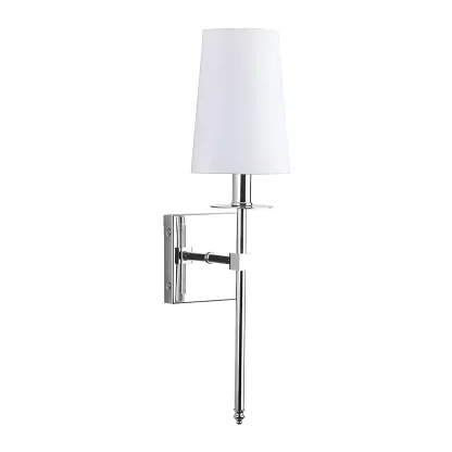 Mini Modern Straight Rod Metal Bathroom Vanity Light with Shade