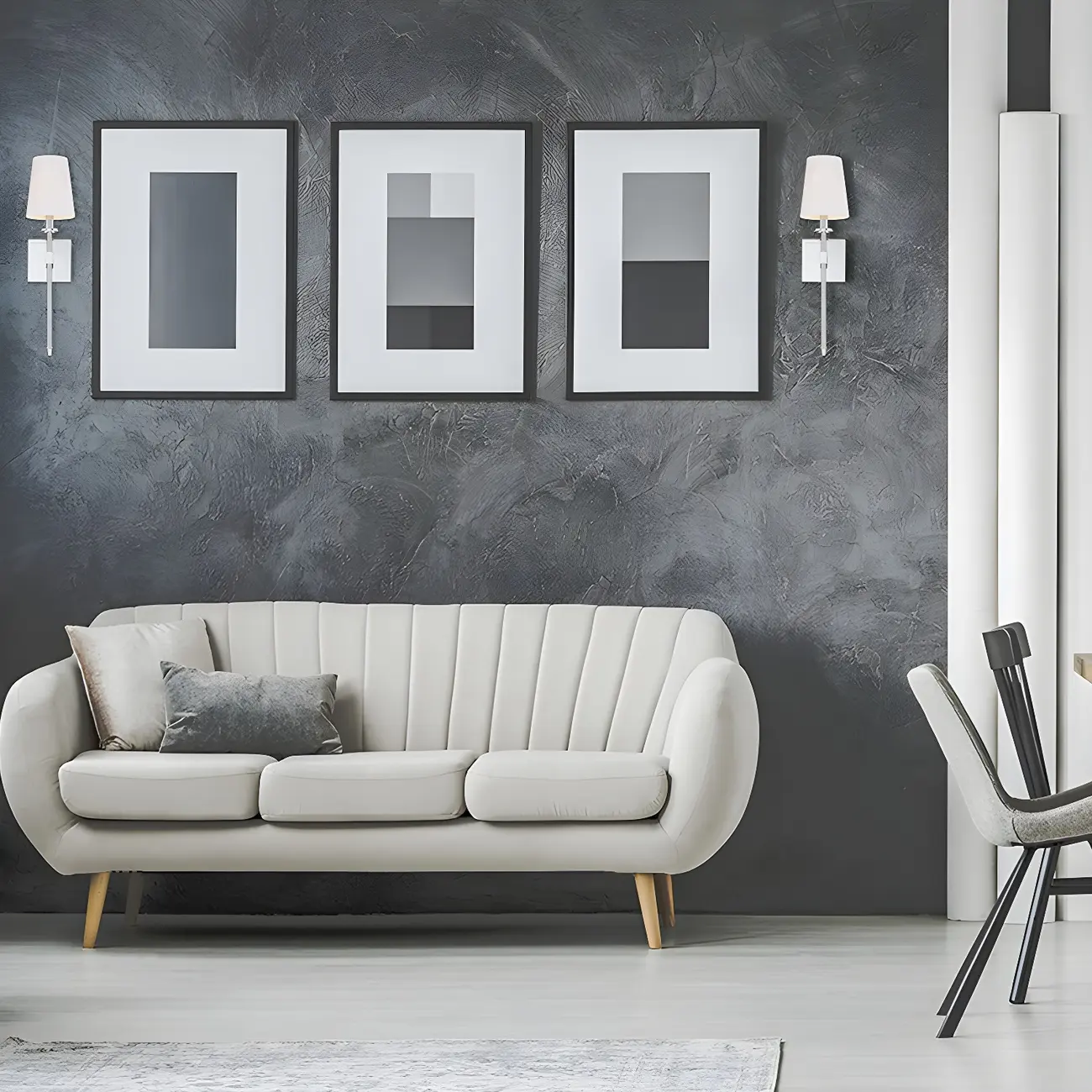 Mini Modern Straight Rod Metal Bathroom Vanity Light with Shade | homeyfad