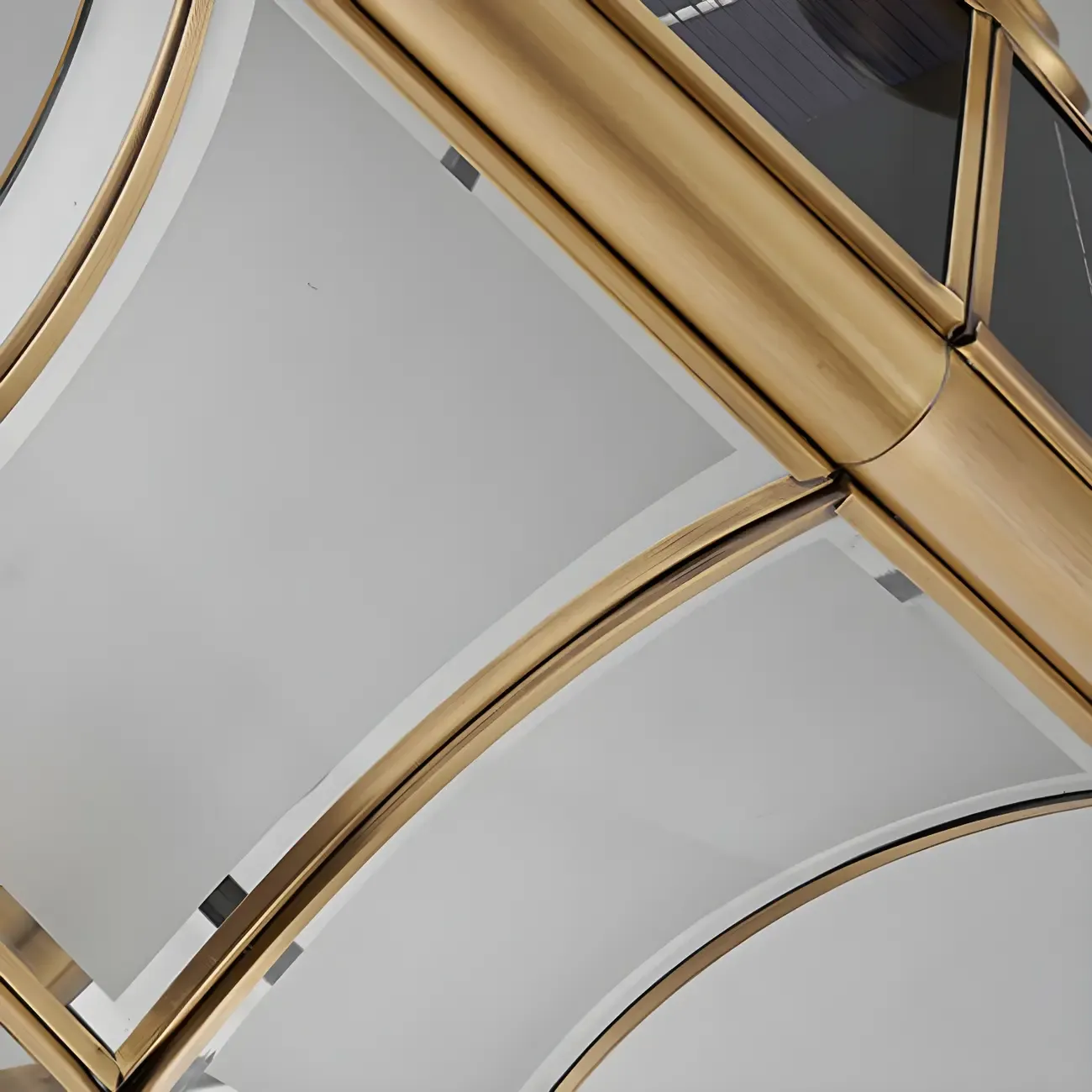 Classic Gold Curved Post Cap Light with Black Solar Top Image - 10