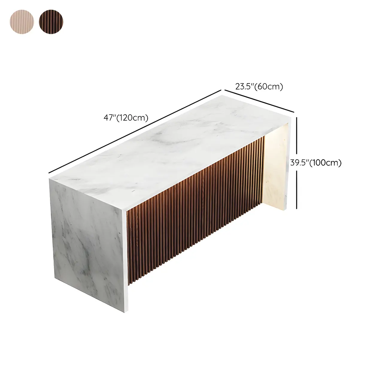 Modern LED White Marble Counter Height Bar Table Image - 11 | homeyfad