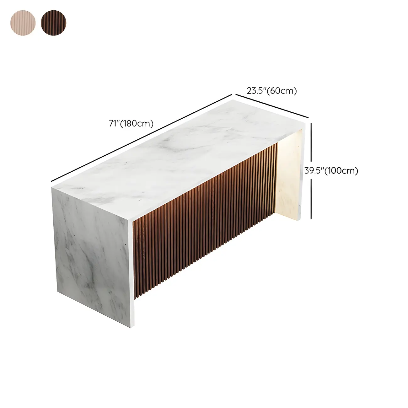 Modern LED White Marble Counter Height Bar Table Image - 13 | homeyfad