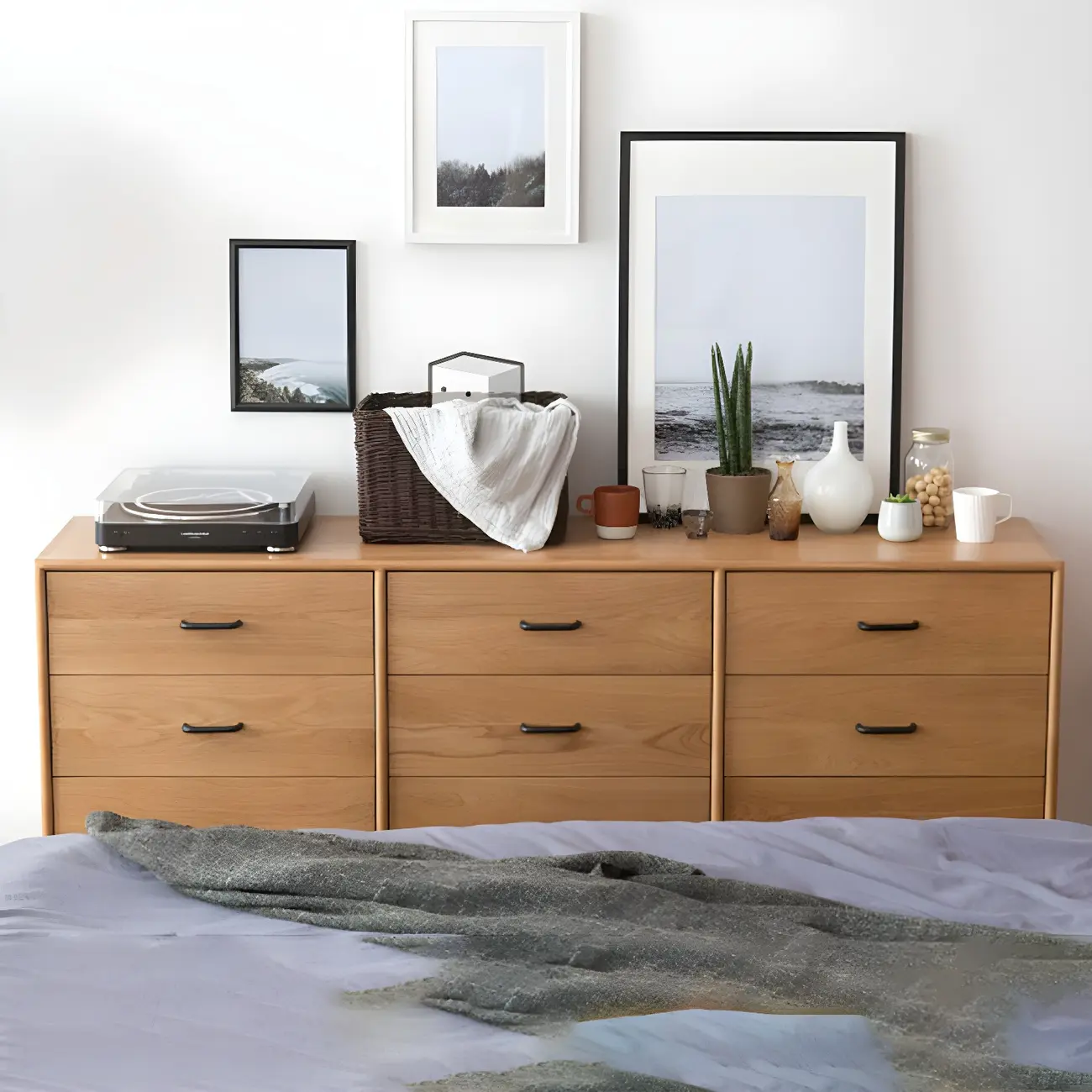Classic Natural Wooden Dressers & Chests with Drawers Storage  Image - 6 | homeyfad