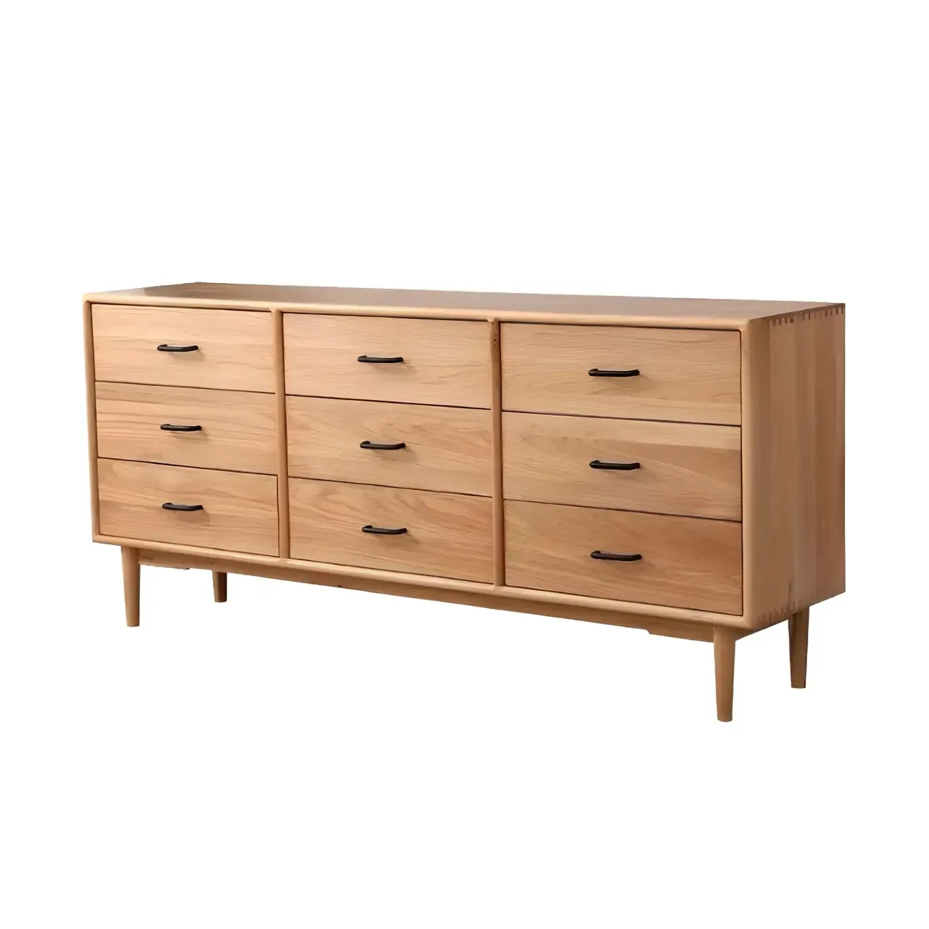 Classic Natural Wooden Dressers & Chests with Drawers Storage  Image - 7