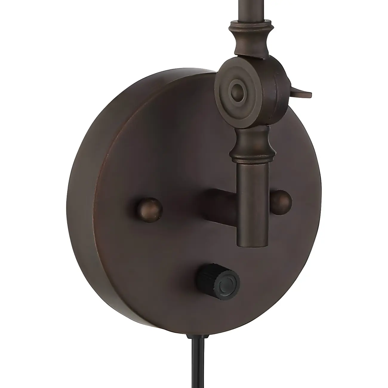 Vintage Metal Black Swing Arm Cone Shade Wall Light Image - 11 | homeyfad