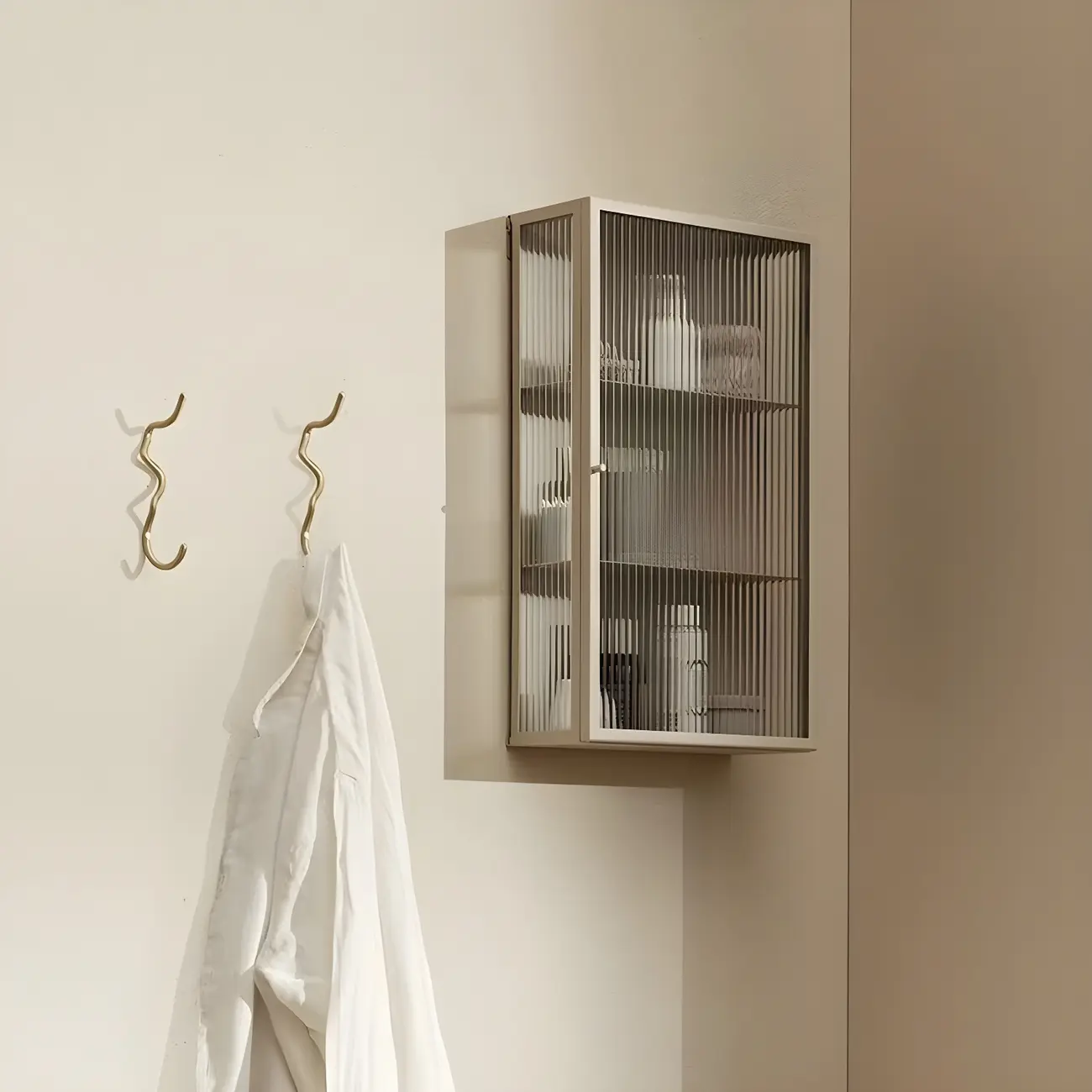 Modern Metal Black Wall-Mounted China Cabinet Image - 7 | homeyfad