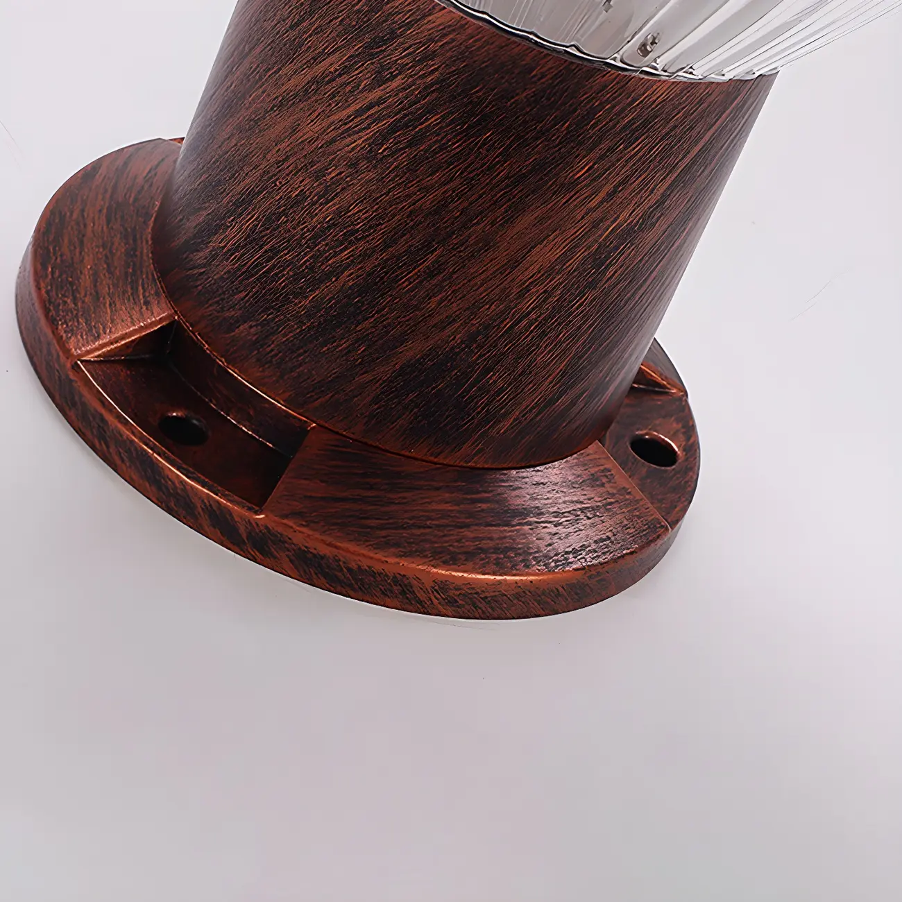 Solar Metal Cone Clear Shade Post Cap Light Image - 10 | homeyfad