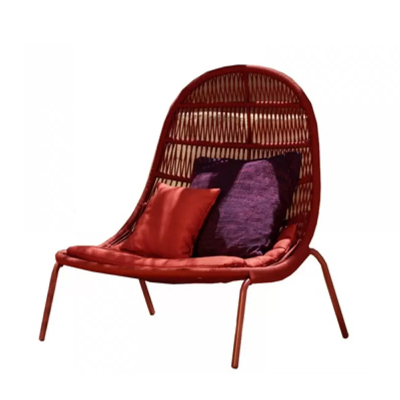 Tropical Metal Outdoor Daybed with Fabric Cushions Image - 2 | homeyfad