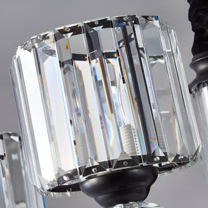 Nordic Crystal Cylinder Chandelier for Dining Room Image - 10