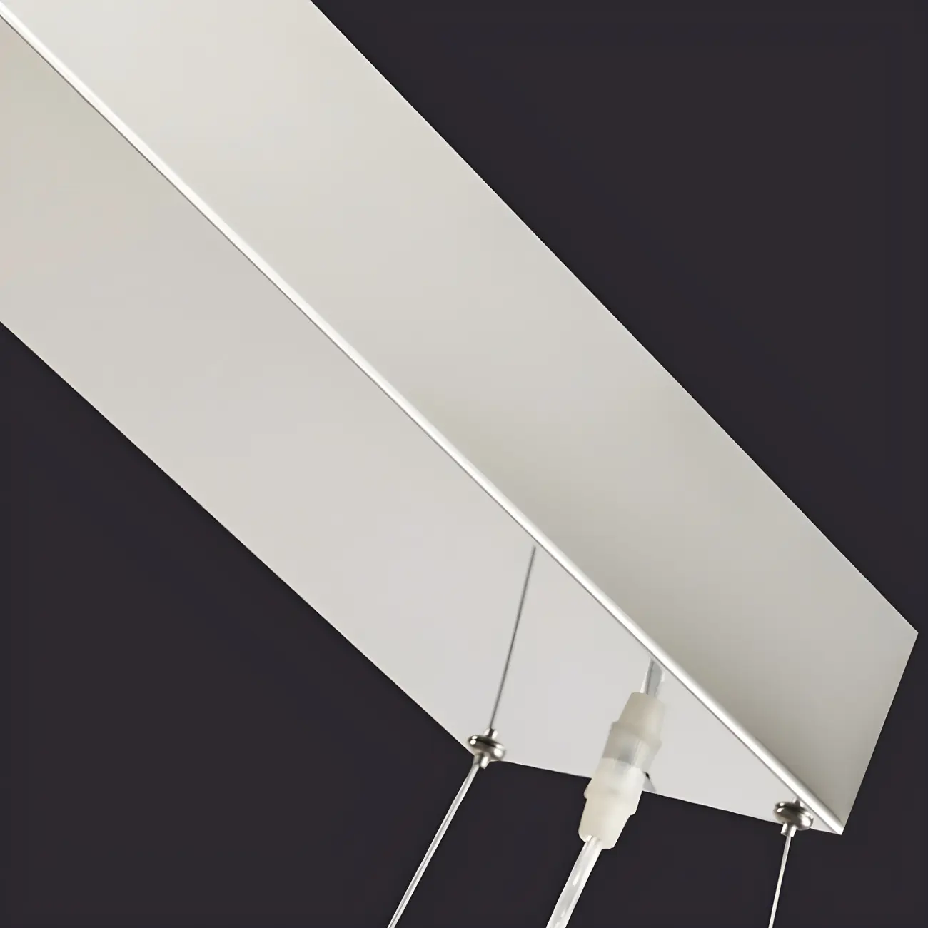 Modish Silver Rectangular Pendant Light for Kitchen Image - 10 | homeyfad