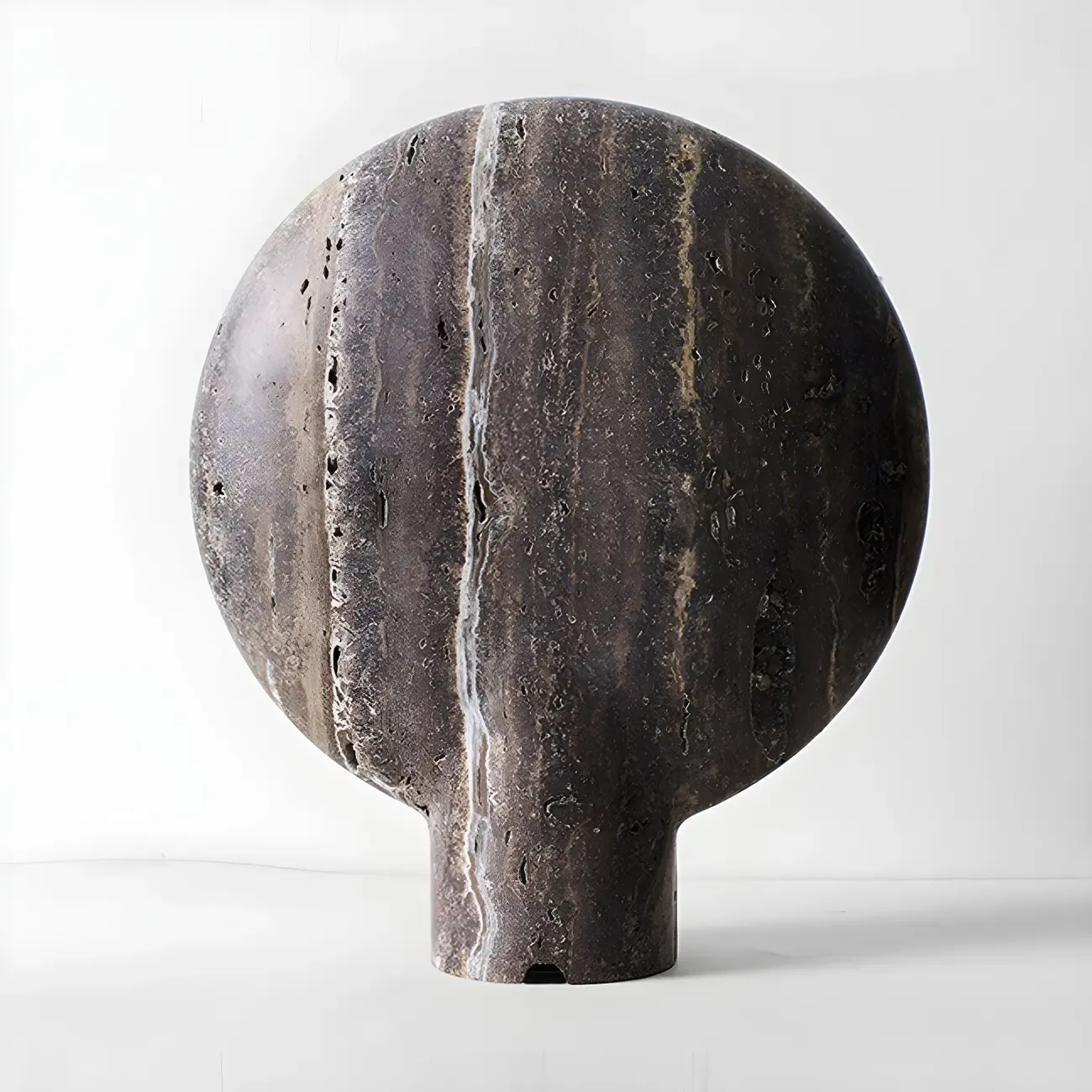 Modern Art Deco Stone Table Lamp for Bedroom Image - 9