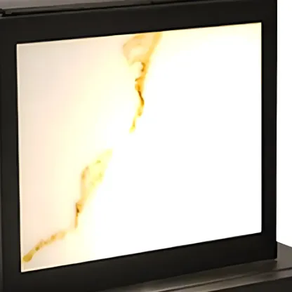 Black Metal Cubic Open Frame Post Cap Light Image - 10