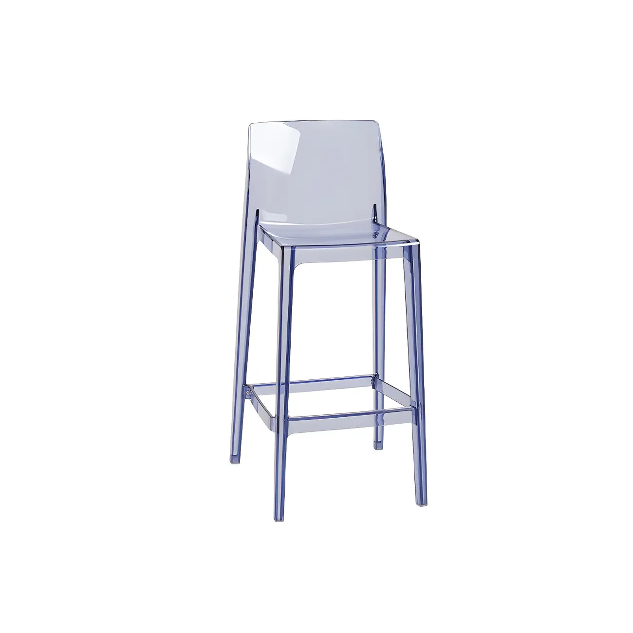 Modern Acrylic Transparent Stylish Rectangle Bar Stool Image - 35 | homeyfad